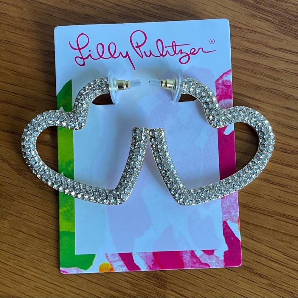 Lilly Pulitzer Heartbreaker Hoops